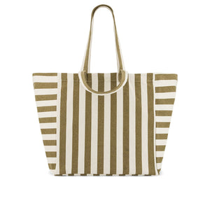 Sac Rose in April "Elisa" | Rayé olive-greige