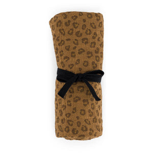 Rose in April Bianca Swaddle | Mini Leopard 110x110 cm