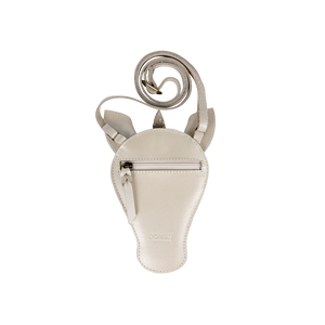 Donsje Umhängetasche "Blinc" | Unicorn | Off White Metallic Leather