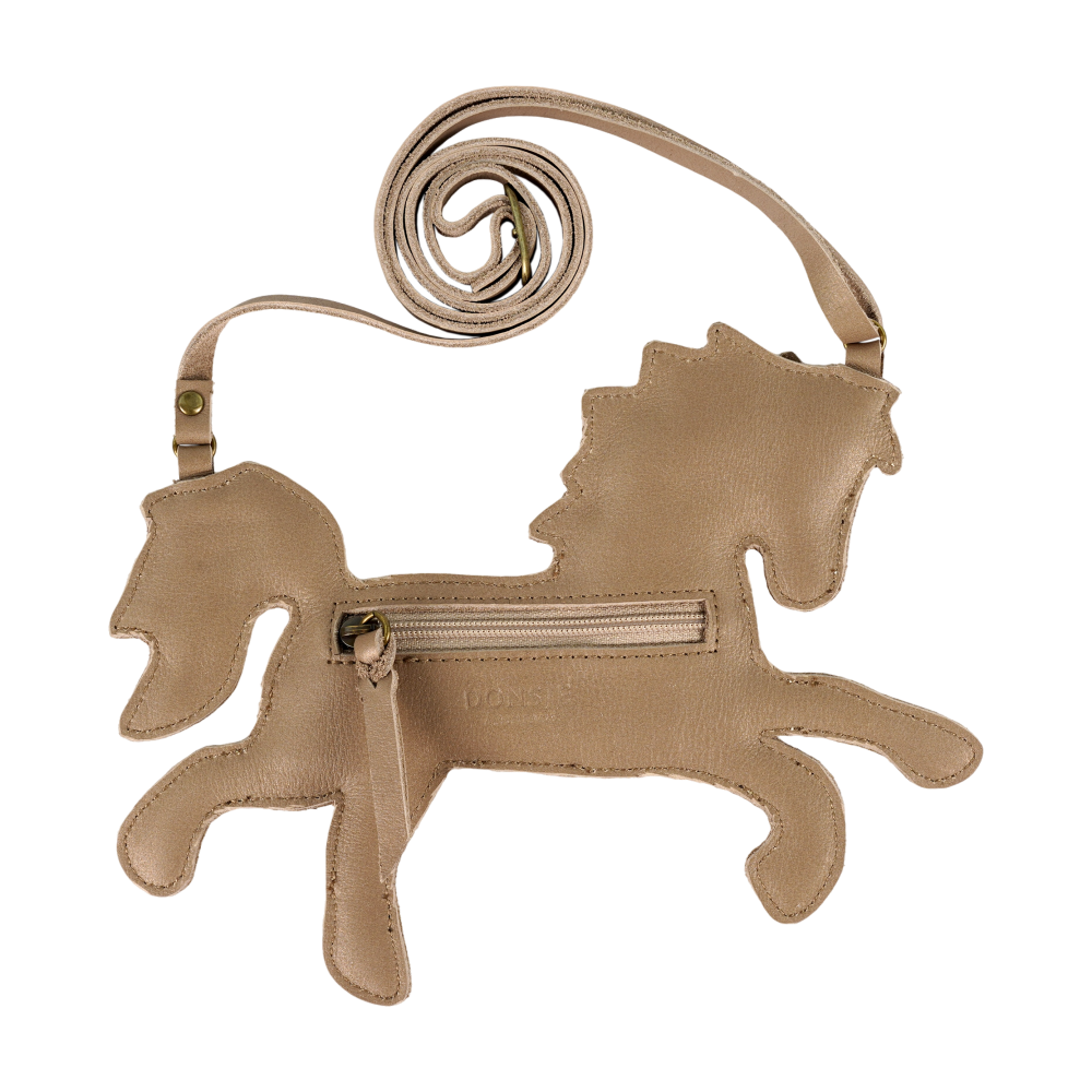 Donsje Umhängetasche "Chiem" Pony | Truffle Metallic Nubuck