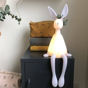 Lampe veilleuse Rose in April "Joseph" Lapin