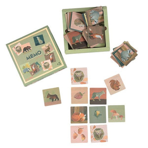 Egmont Toys Memory Wald mit Tieren wie Fuchs, Igel und Eule