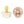 BIBS Colour Round Latex Schnuller 6–12M im 2er Pack Ivory/Blush – runder Naturlatex-Sauger mit leichtem, belueftetem PP-Schild.