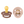 BIBS Colour Round Latex Schnuller 0–6M im 2er Pack Woodchuck/Blush – runder Naturlatex-Sauger mit leichtem, belueftetem PP-Schild.