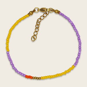 Ava & Yves Bead Bracelet | Ochre White