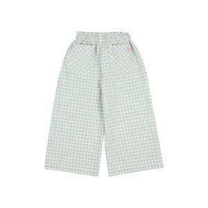 Pantalon Búho « Gingham » | Aqua