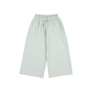 Pantalon Búho « Gingham » | Aqua