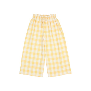 Búho Hose Gingham Sun, Kinderhose mit Vichy-Karomuster, leicht & bequem