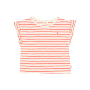 Búho T-Shirt "Stripes" | Coral