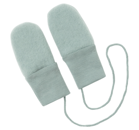 Engel Baby-Fäustlinge, Wollfleece in Bergblau Melange
