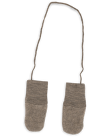 Engel Baby Wollfleece Fäustlinge in Schilf Melange – weiche Bio-Handschuhe aus Merinowolle für Babys