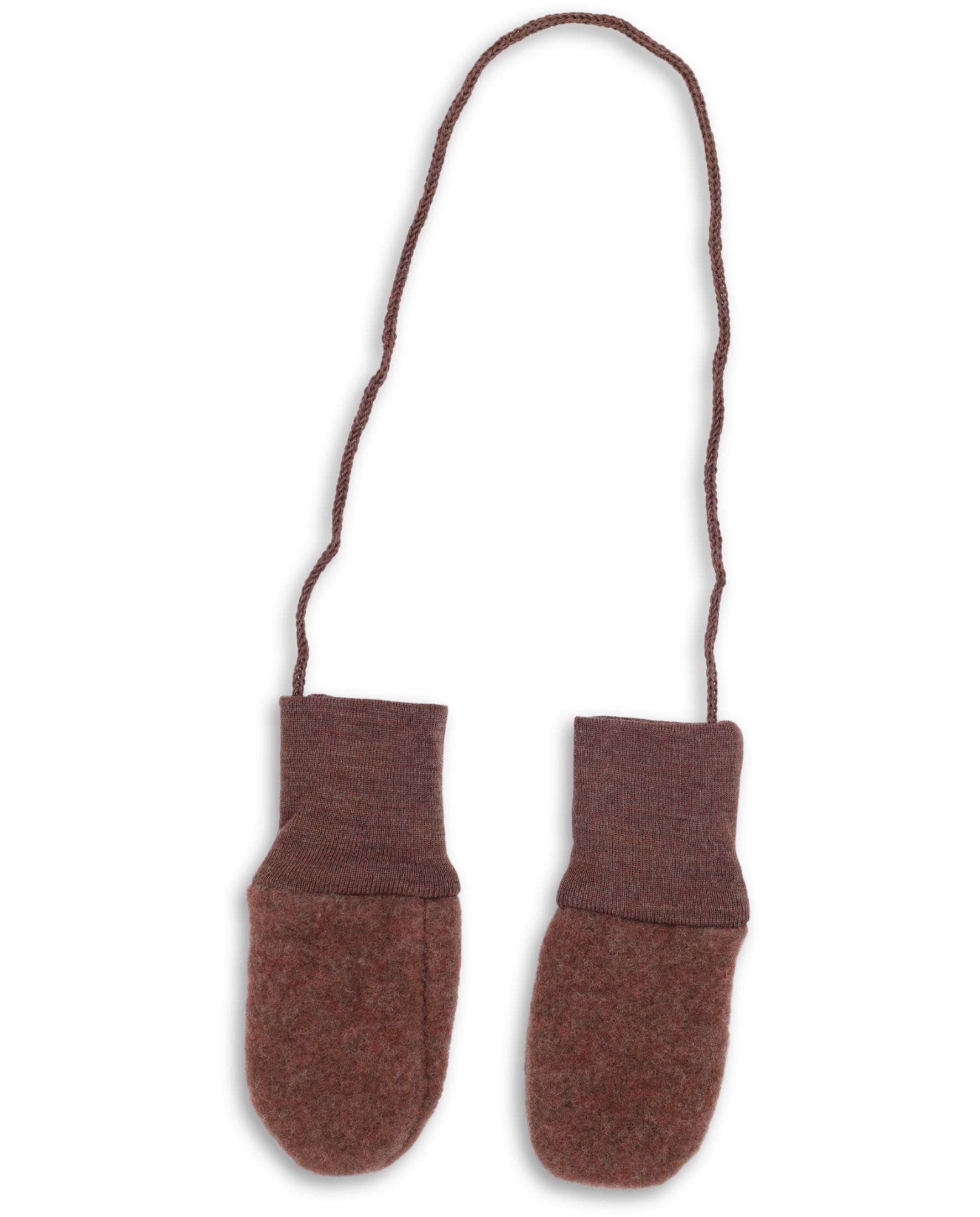 Engel Baby Wollfleece Fäustlinge | Zimt Melange