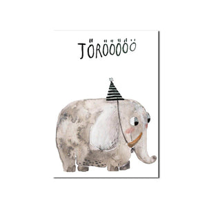 Halfbird Postcard "Elephant - Trumpet"