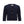 „minimalisma Strickjacke ‚Inka‘ in Dark Blue– weiche Kinder-Strickjacke aus 100 % Merinowolle, mit Knopfleiste, flach liegend auf hellem Hintergrund“