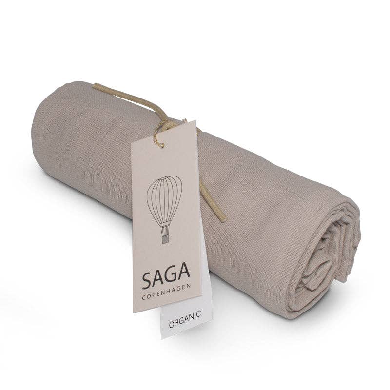 Saga Copenhagen Musselintuch - Taupe - 100% Bio-Baumwolle