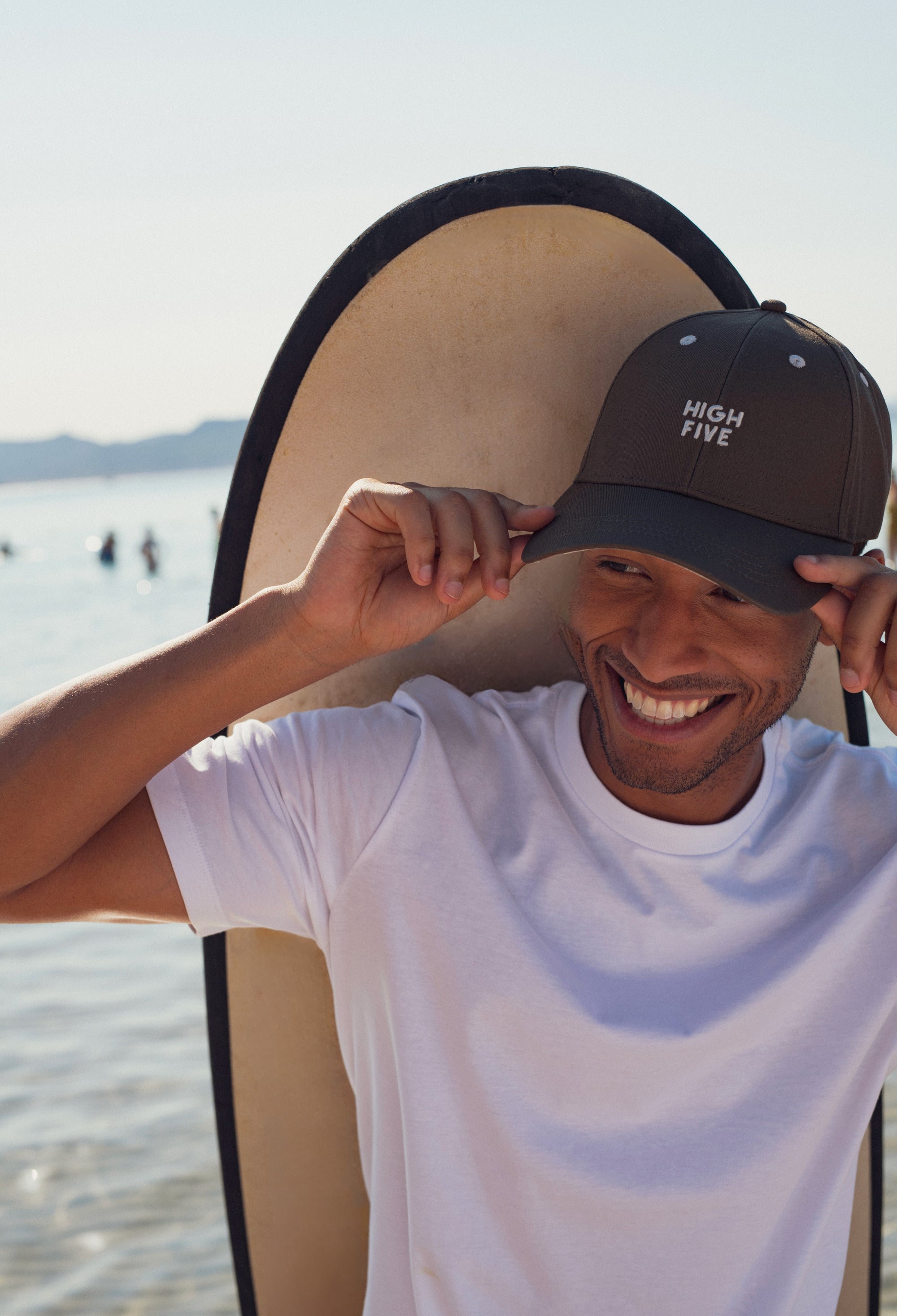 Chamaye Baseball Cap "High Five" Kaki | Kids & Adults