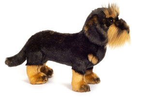 Teddy Hermann Plüschtier Rauhaardackel stehend 28 cm
