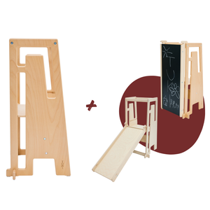 Tuki® Entdeckerset – Lernturm + Rutsche mit Maltafel