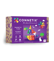 Connetix Rainbow Starter Pack – 60-teiliges Magnetbaustein-Set in leuchtenden Regenbogenfarben. Fördert Kreativität & Motorik, kompatibel mit allen Connetix-Sets.