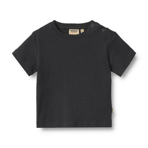 Wheat 2 Rib T-Shirt "Fabian" Navy Stripe