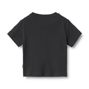 Wheat 2 Rib T-Shirt "Fabian" Navy Stripe