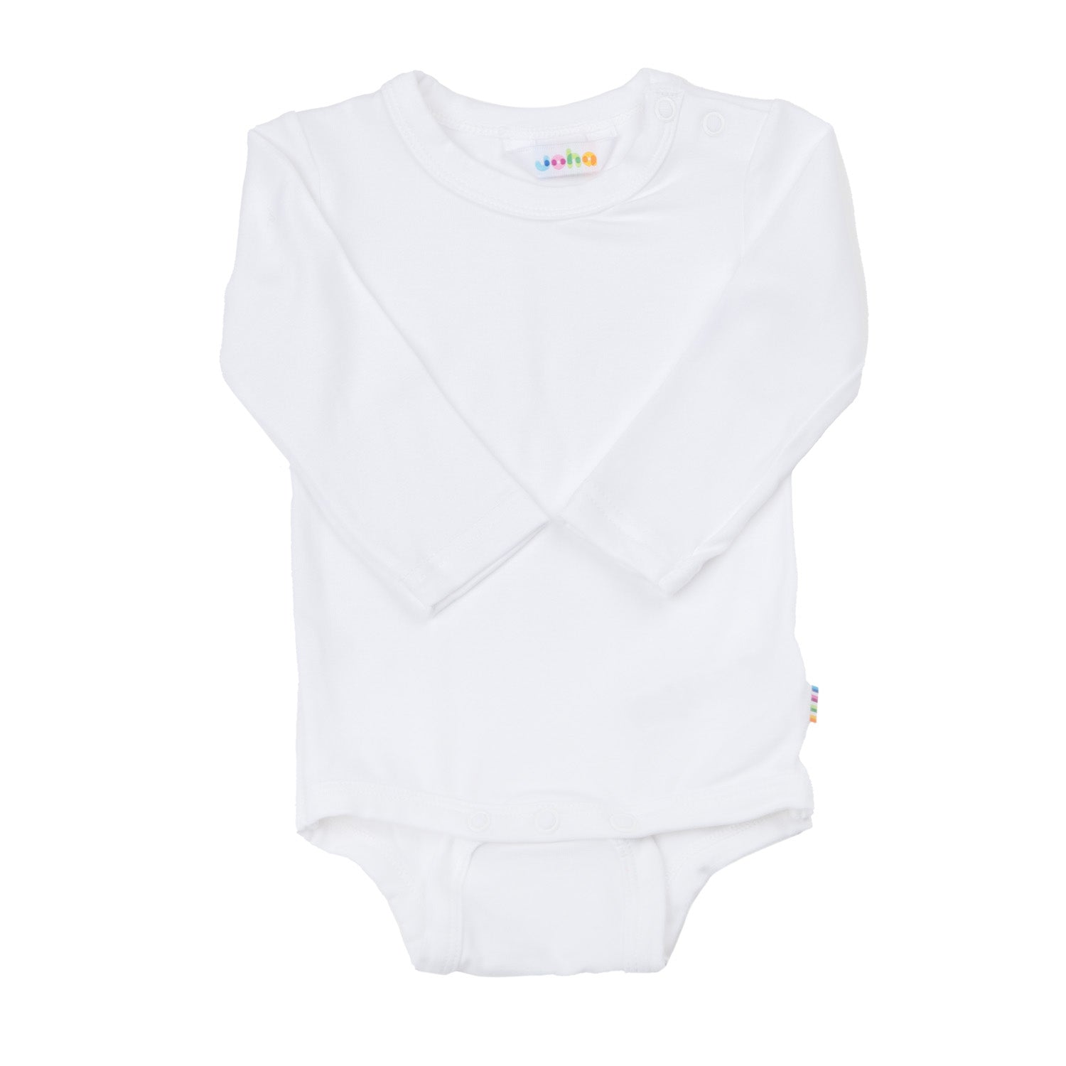 Joha Babybody aus Bio-Bambus in Weiß – weicher, atmungsaktiver Kurzarmbody für empfindliche Babyhaut.