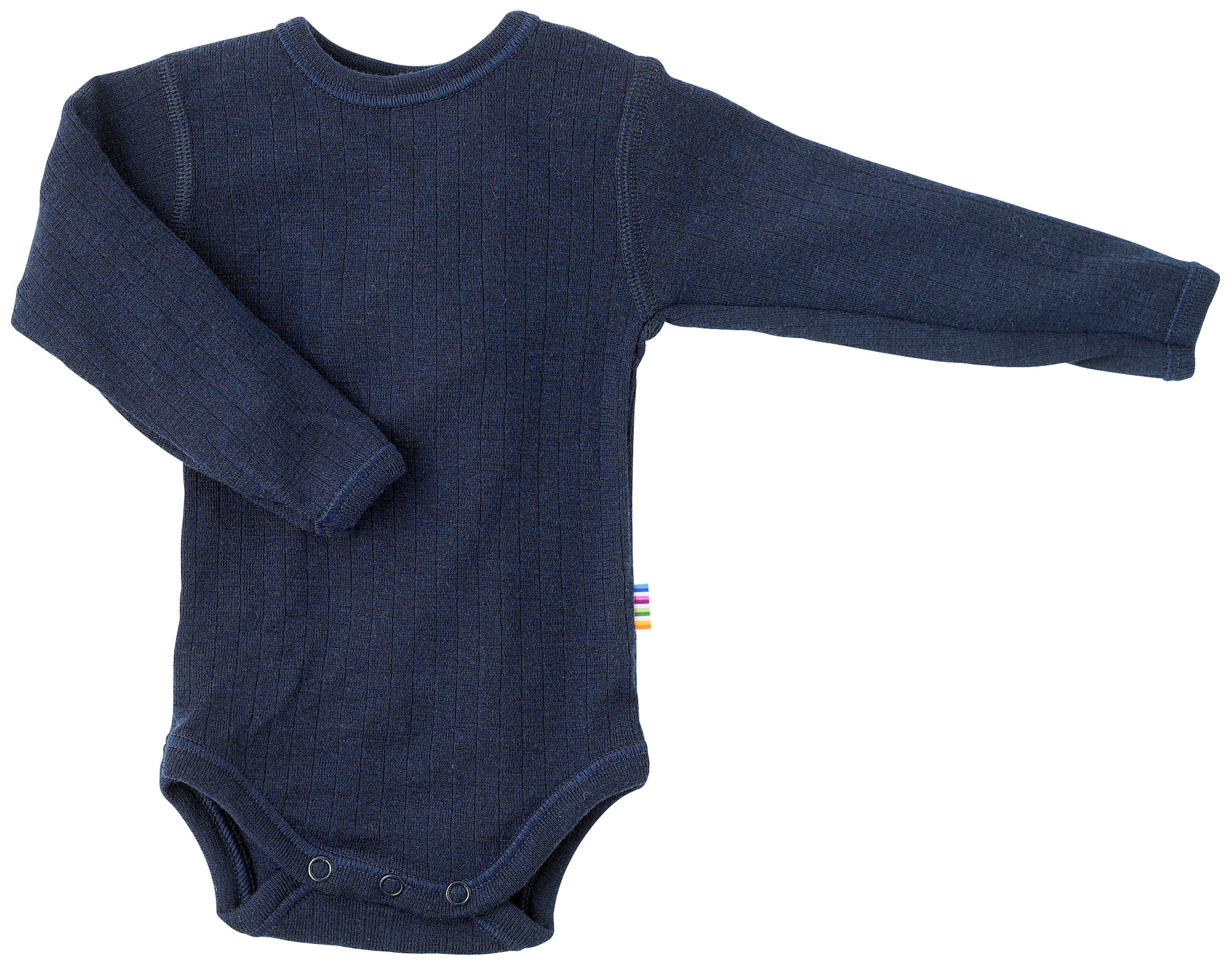 Joha Body aus Merinowolle in Navy – weich, temperaturregulierend & ideal für empfindliche Babyhaut. GOTS-zertifiziert & mulesingfrei.
