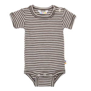 Joha Body Kurzarm Wolle/Seide | Braun Beige