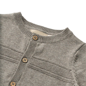 Wheat Strick-Cardigan "Sofus" Warm Grey Melange