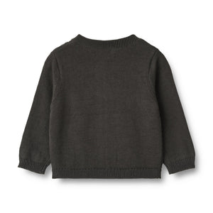 Wheat Knitted Cardigan "Siggi" Raven