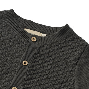 Wheat Knitted Cardigan "Siggi" Raven