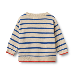 Wheat Strickpullover "Morgan" | True Blue Stripe