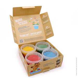 Neongrün Bio-Knete vegan 4er Set "Traumland"