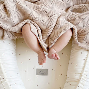 Cam Cam Strickdecke Jakobsmuschel | Almond