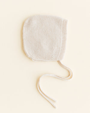 Hvid Newborn Strickmütze Cream