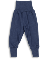 „Engel Natur Baby Wollfleece Hose in Marine – kuschelige Babyhose aus Merinowolle mit elastischem Bund, GOTS-zertifiziert und nachhaltig produziert“