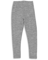 „Engel Leggings aus Merinowolle und Seide in Hellgrau Melange – weiche Kinderleggings, temperaturregulierend, GOTS-zertifiziert, nachhaltig produziert in Deutschland“