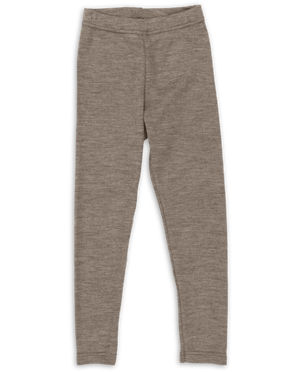 „Engel Leggings aus Merinowolle und Seide in Walnuss – bequeme, weiche Kinderleggings aus Bio-Merinowolle, GOTS-zertifiziert und fair produziert“