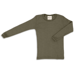 „Engel Langarmshirt aus Merinowolle und Seide – weiches Unisex-Shirt für Kinder, temperaturregulierend und GOTS-zertifiziert, hergestellt in Deutschland“