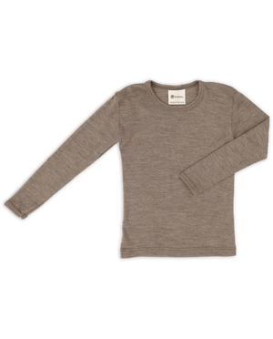 „Engel Langarmshirt aus Merinowolle und Seide – weiches Unisex-Shirt für Kinder, temperaturregulierend und GOTS-zertifiziert, hergestellt in Deutschland“