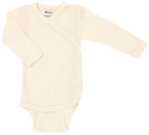 Engel Baby-Wickelbody, langarm, GOTS in Natur