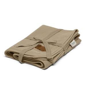 Donsje Decke "Ploekie Muslin Blanket XL" | Bear | Taupe