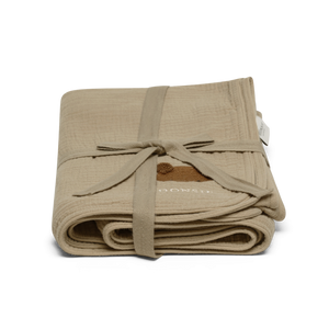 Donsje Decke "Ploekie Muslin Blanket XL" | Bear | Taupe