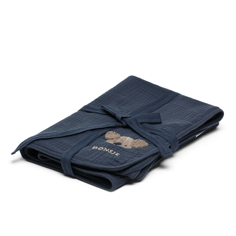 Donsje Decke "Ploekie Muslin Blanket XL" | Koala | Blue Marine