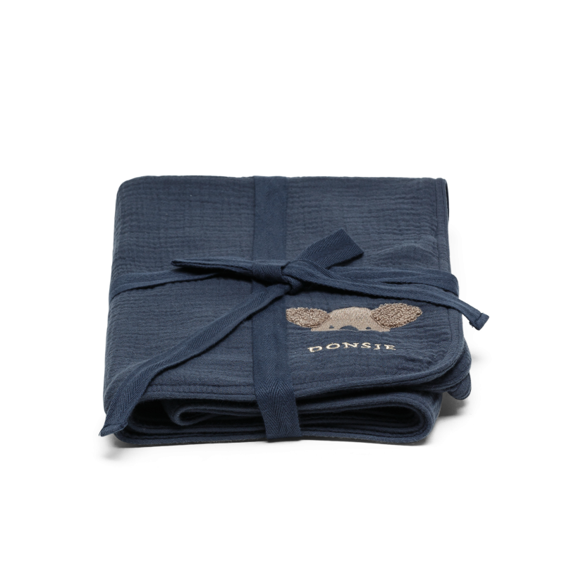Donsje Decke "Ploekie Muslin Blanket XL" | Koala | Blue Marine