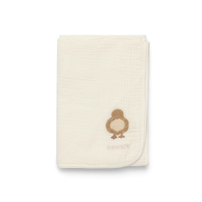 Donsje Decke "Ploekie Muslin Blanket XL" | Duckling | Warm White
