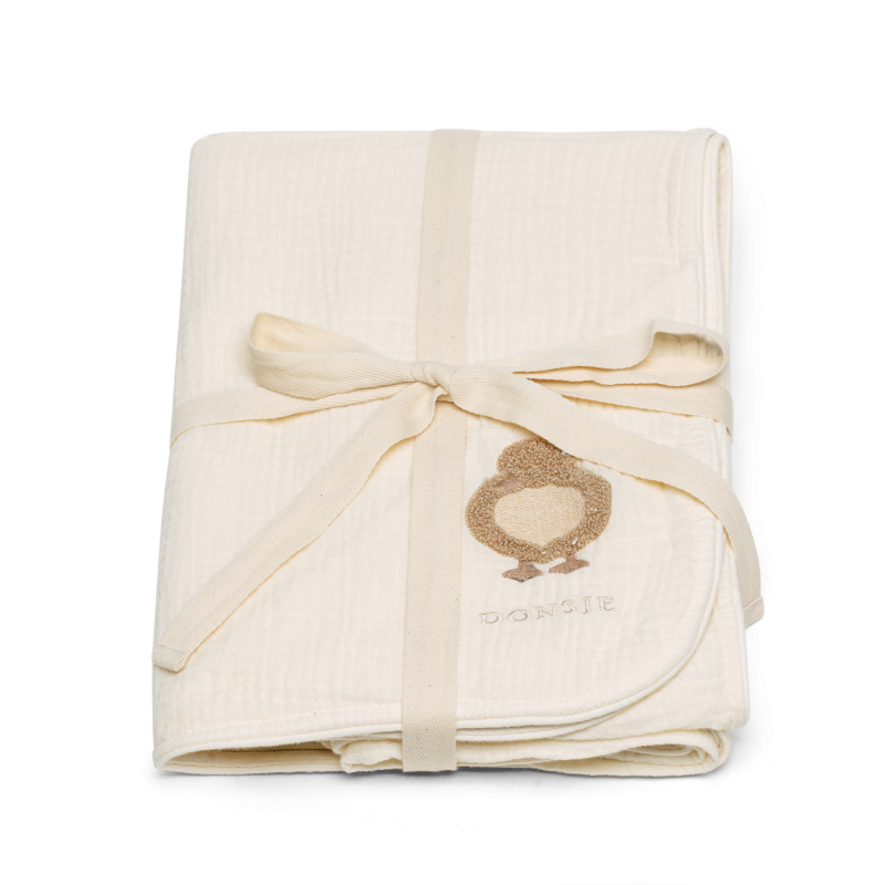 Donsje Decke "Ploekie Muslin Blanket XL" | Duckling | Warm White