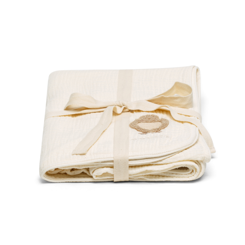 Donsje Decke "Ploekie Muslin Blanket XL" | Duckling | Warm White