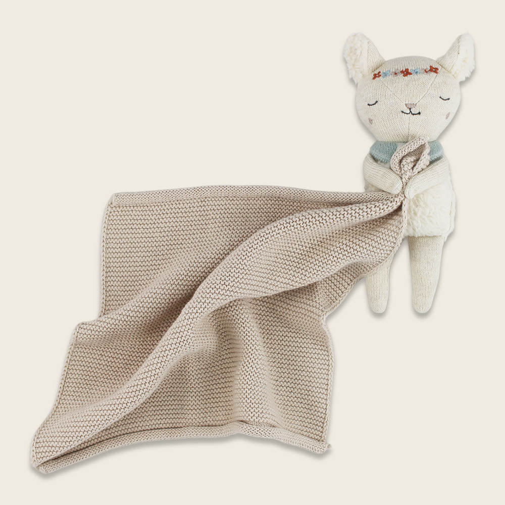 Ava & Yves Kuscheltuch Lamm gross | Naturweiss