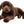 Teddy Hermann Labrador schokobraun liegend 50 cm aus weichem Plüsch als großes Kuscheltier für Kinder